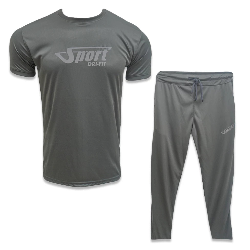 Men "Sports" Dri-fit Half Sleeve Tracksuit