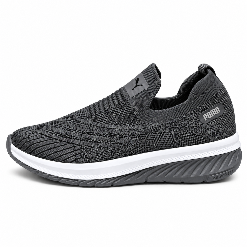 Unisex D.Gray Knit Slip-On Sneakers Shoes ART