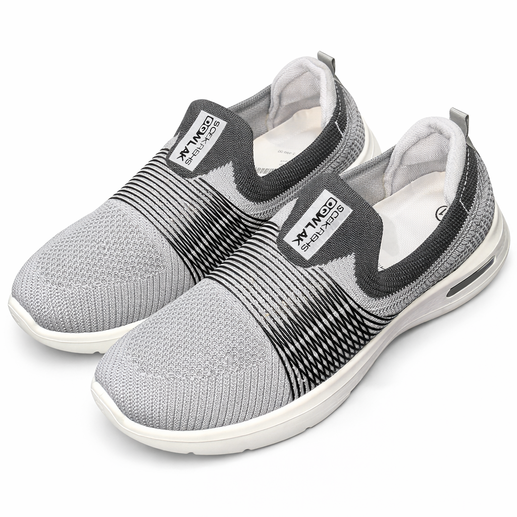 Men’s Breathable Slip-On Running Shoes – Lightweight Air Cushion Sneakers