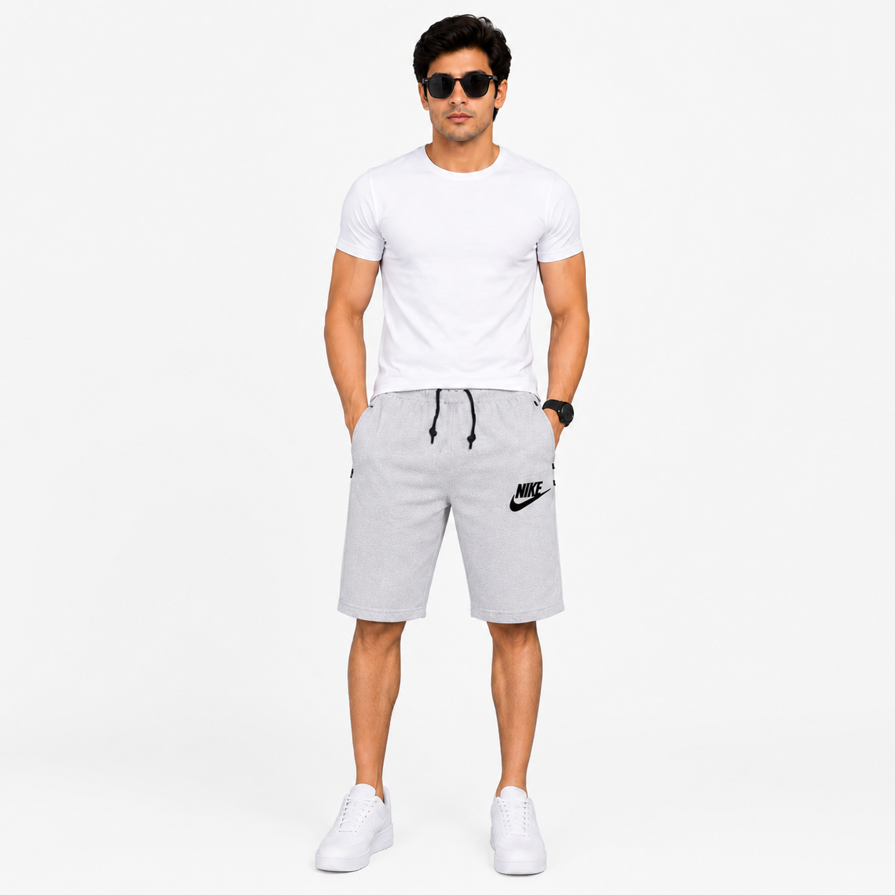 Men Shorts Cotton with Zipper Pockets – Casual Gym & Daily Wear Pakistan