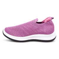 Women’s Pink Slip-On Casual Sneakers – Comfortable Everyday Shoes AJK