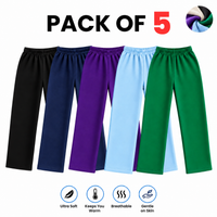 Women’s Fleece Trousers  Pack of 5 Soft & Warm Winter Trousers