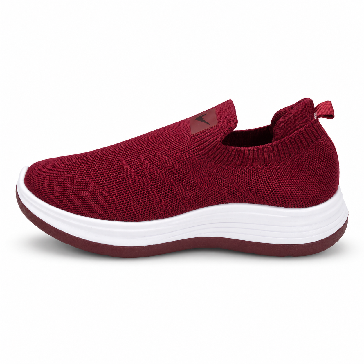 Women’s Red Slip-On Casual Sneakers – Comfortable Everyday Shoes