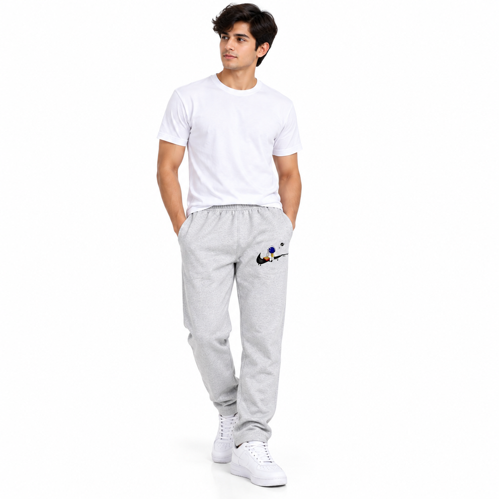 Premium Fleece Branded Trousers for Men Soft, Warm & Comfortable Gray