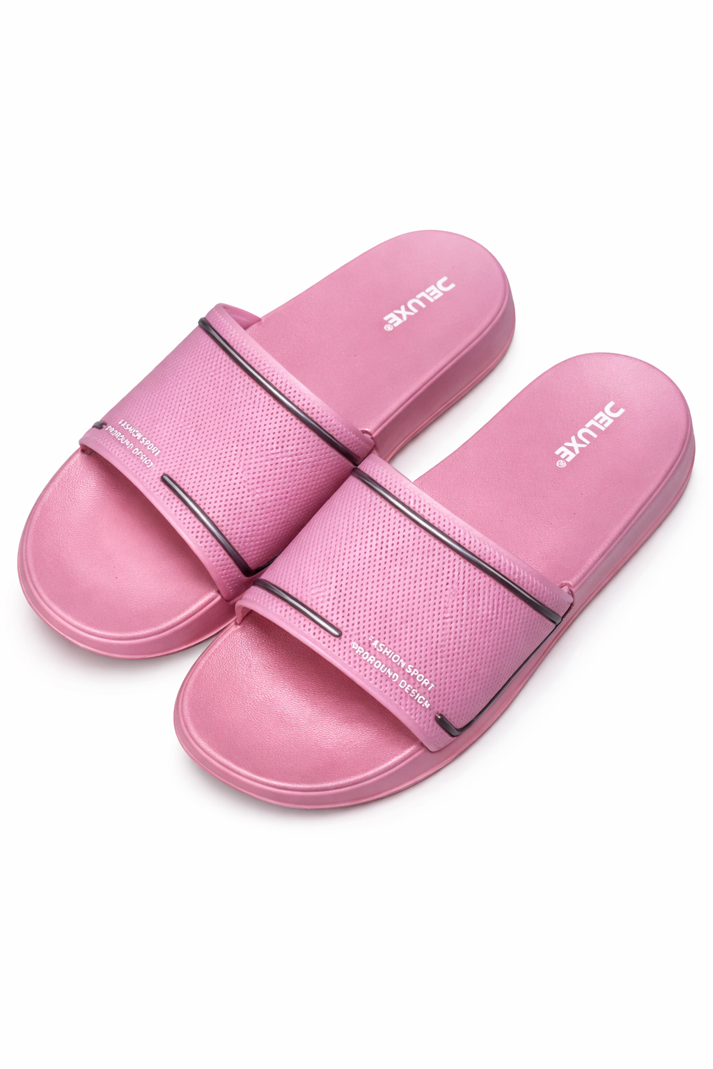 Women’s Pink Comfort Slides – Soft Sole Lightweight Slippers