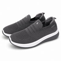 Men’s D.Gray Knit Slip-On Snakers Shoes