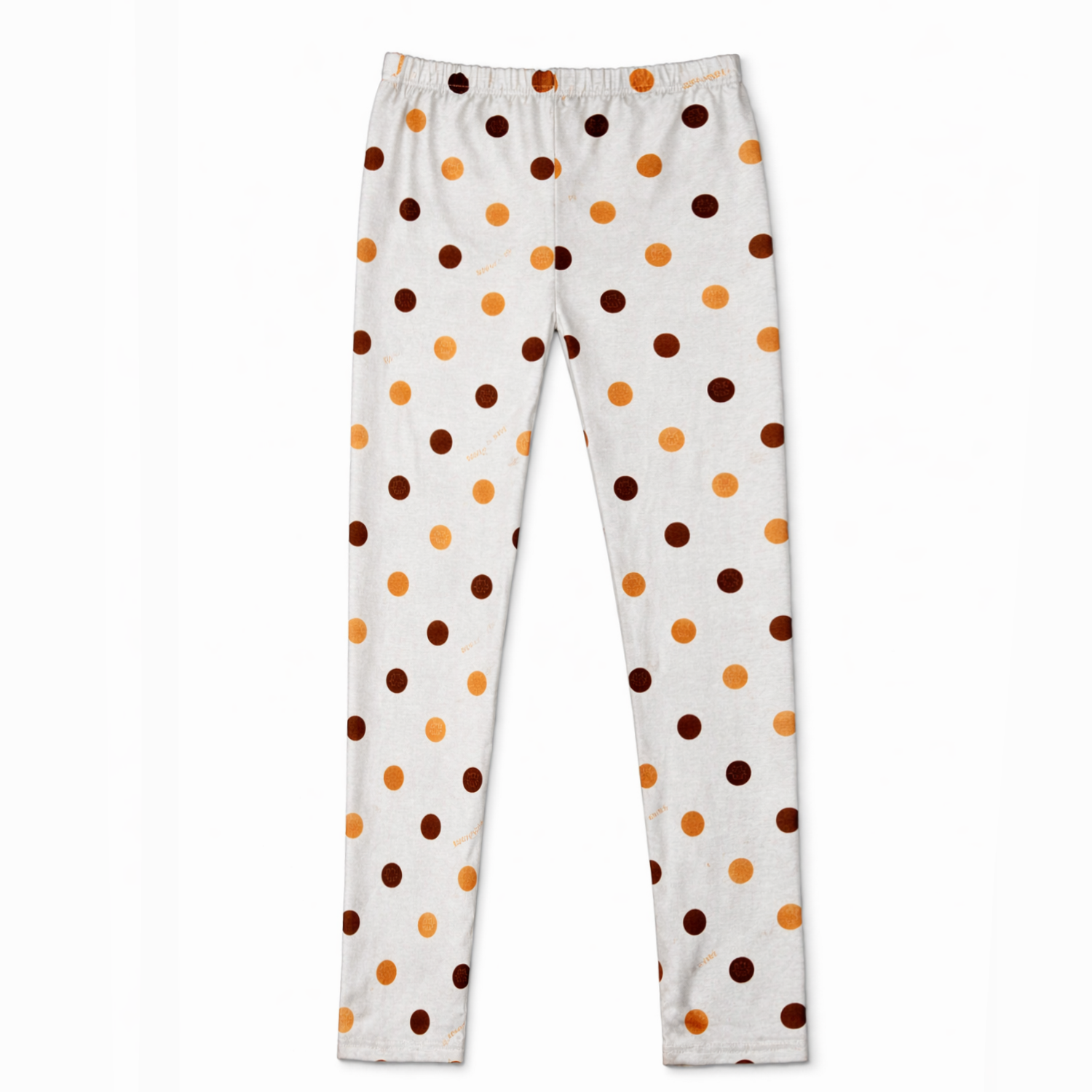Girls Polka Dot Cotton Leggings – Soft Stretch Printed Tights