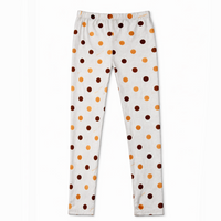 Women Polka Dot Cotton Stretch Leggings – Soft & Comfortable