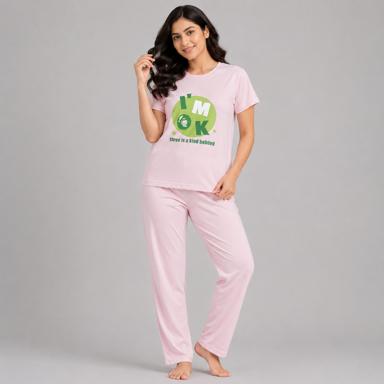 Pack of 2 Women’s Premium Cotton Tracksuit Set – Soft & Comfortable Ladies Wear for Summer