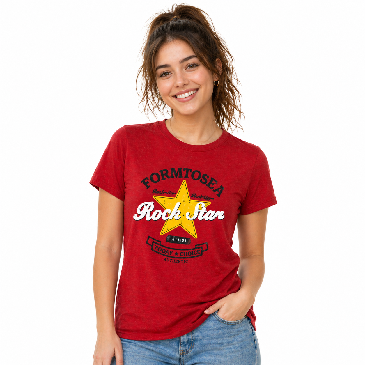 Ladies LDS Summer Cotton T-Shirt – Round Neck Half Sleeves