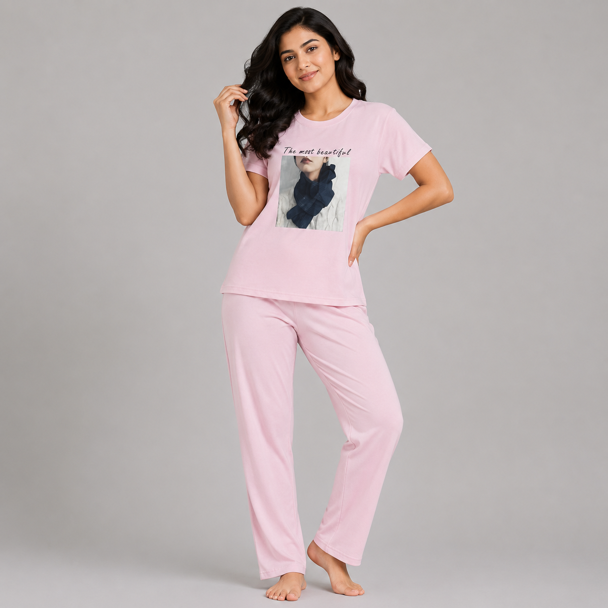 Pack of 2 Women’s Premium Cotton Tracksuit Set – Soft & Comfortable Ladies Wear for Summer