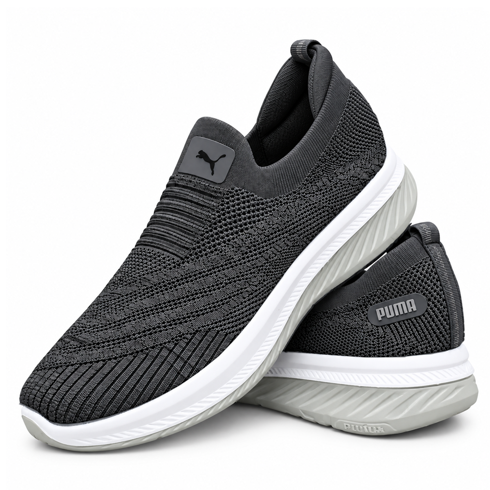Unisex D.Gray Knit Slip-On Sneakers Shoes ART