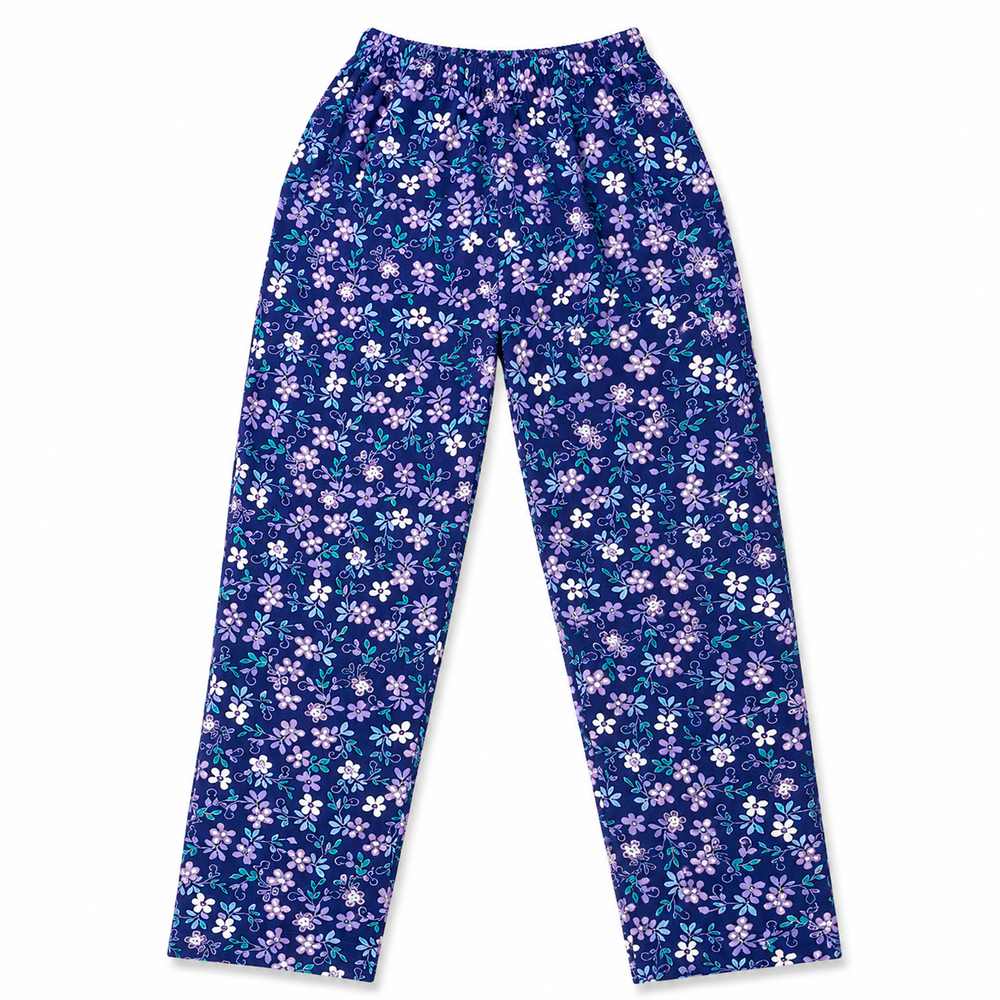 Pack of 3 printed Women cotton trousers – Soft Stretch Casual Pajama Pants for Women