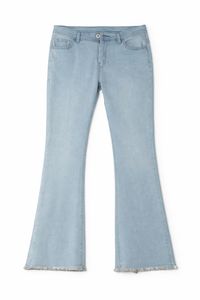 Women Flared Denim Jeans – High Waist Bootcut Style