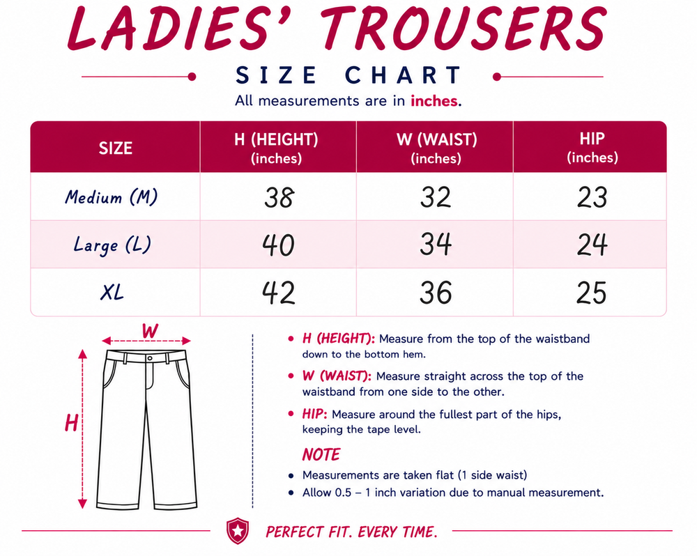 Women’s Terry Trousers  Pack of 3 Mid-Season Wear