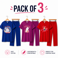 Women's Pack of 3 Cotton Jersy Tracksuit Set | Premium Quality