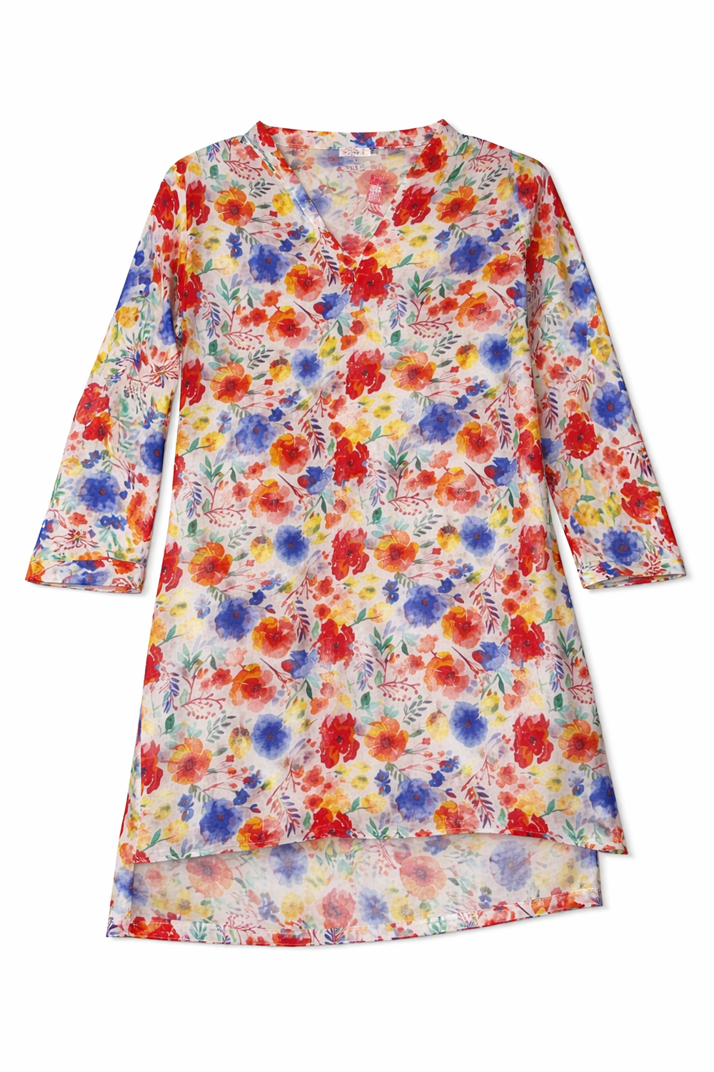 Women Printed Casual Tunic Top – Soft Floral & Pattern Design