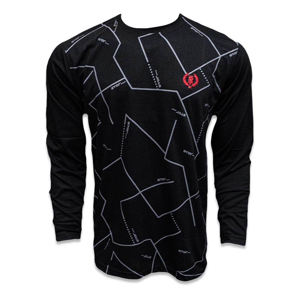 Men Full Sleeve T-Shirt-Star Fracture