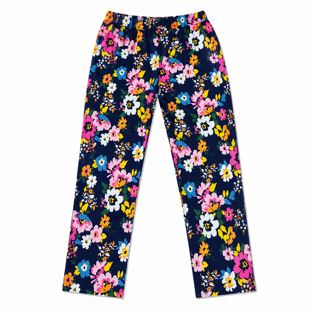 Pack of 3 printed Ladies Cotton Trousers – Soft Stretch Casual Pajama Pants for Women