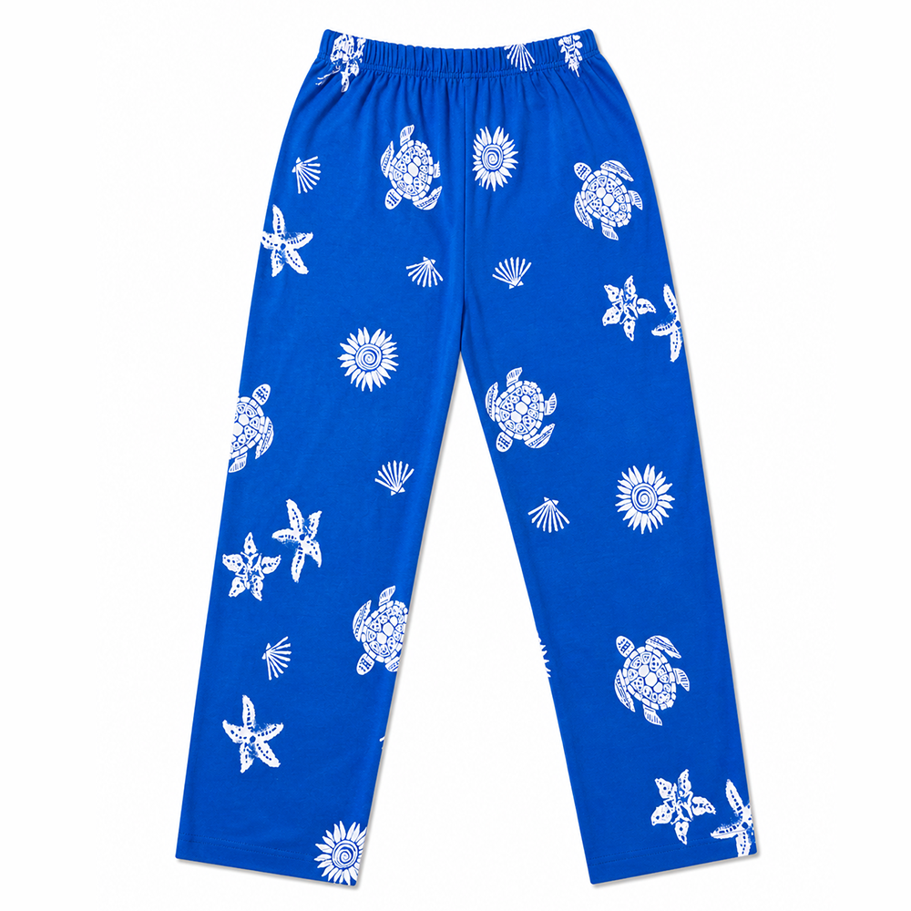 Printed Ladies Cotton Trousers – Soft Stretch Casual Pajama Pants for Women