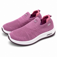 Women’s Pink Slip-On Casual Sneakers – Comfortable Everyday Shoes AJK