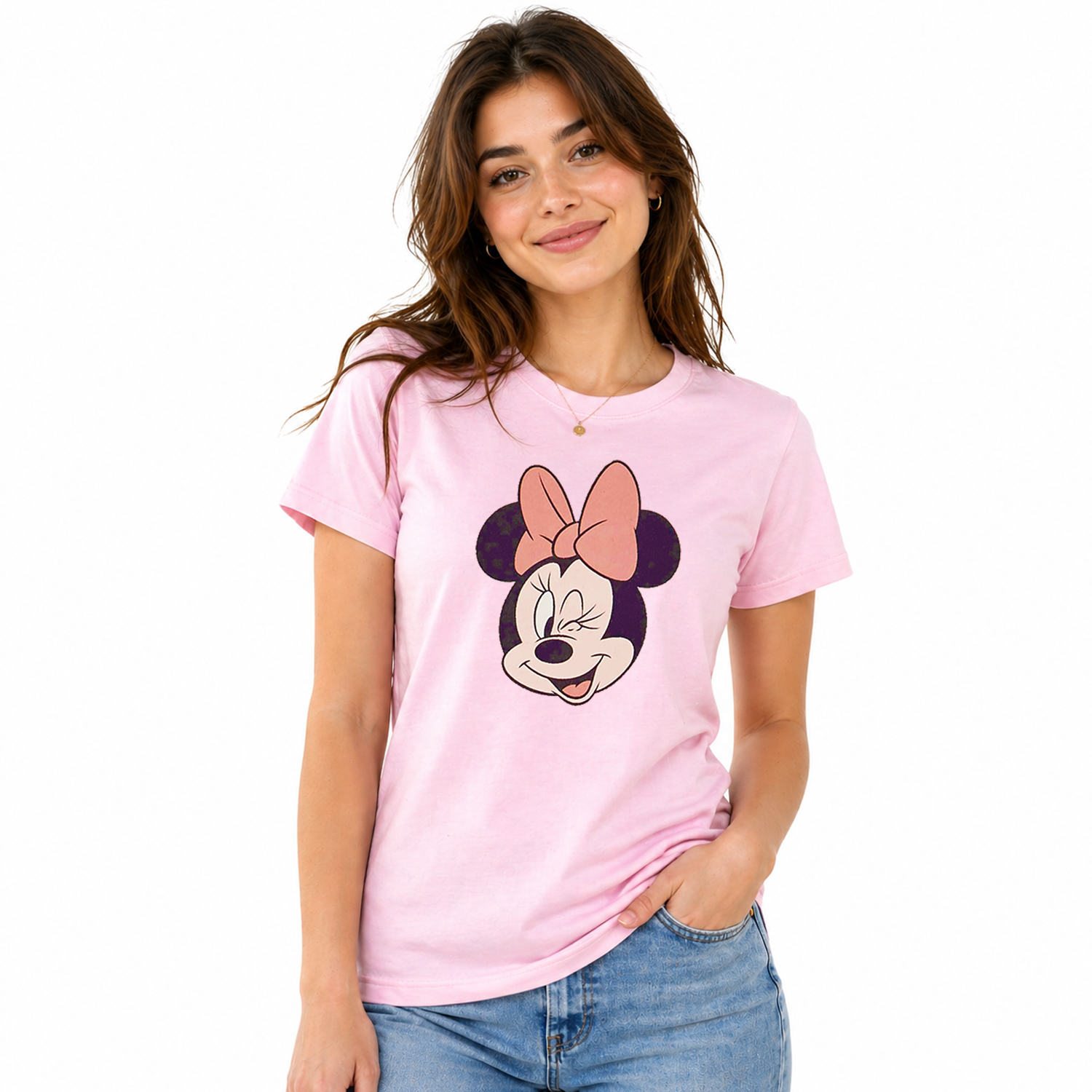 Ladies LDS Summer Cotton T-Shirt – Round Neck Half Sleeves