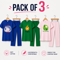 Women's Pack of 3 Cotton Jersy Tracksuit Set | Premium Quality