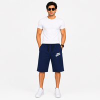 Men Shorts Cotton with Zipper Pockets – Casual Gym & Daily Wear Pakistan Navy Blue