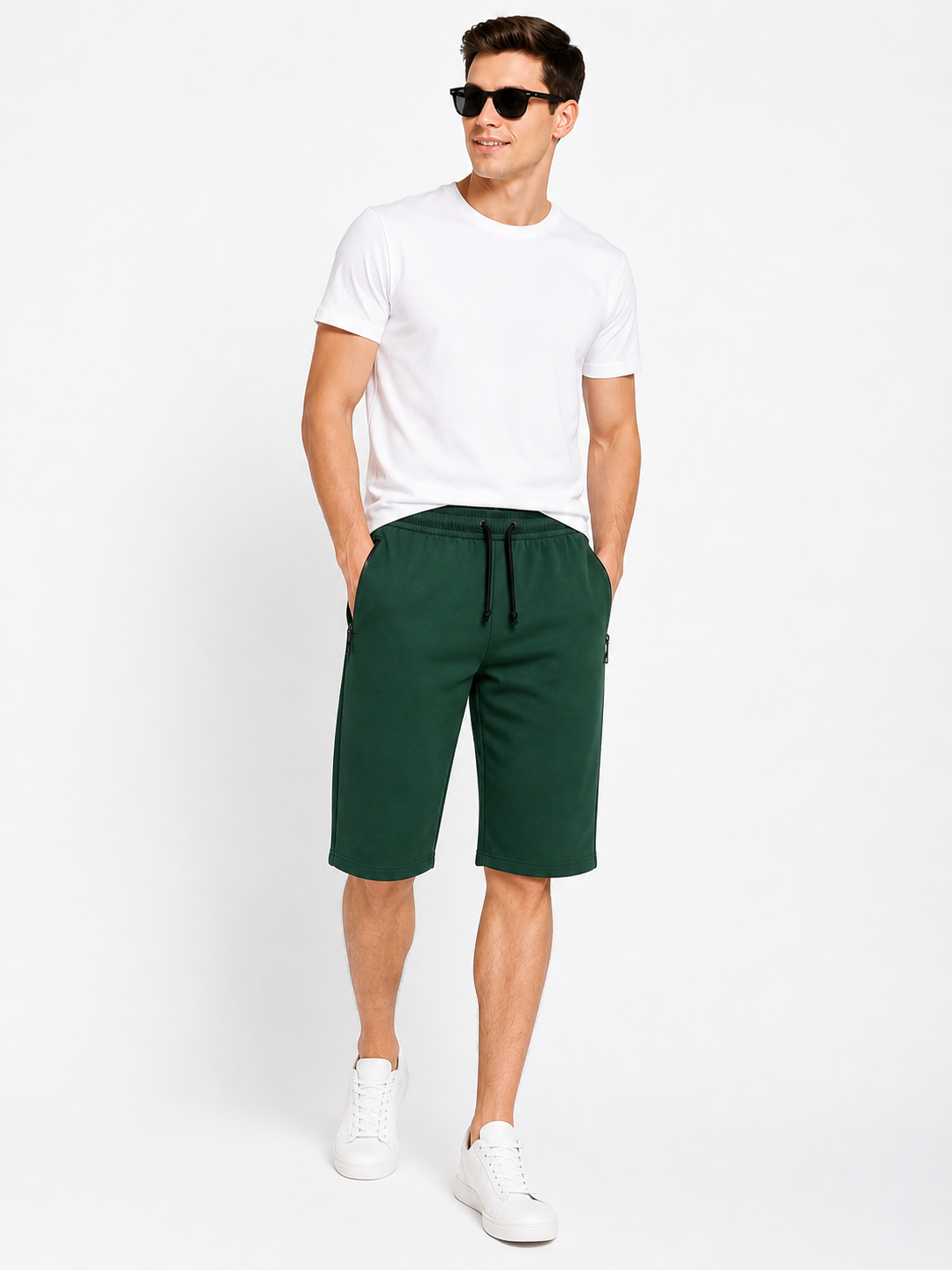 Pack of 4 Men’s Premium Summer Shorts with Zipper Pockets – Casual Gym & Daily Wear Pakistan