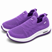 Unisex Purple Slip-On Casual Sneakers – Comfortable Everyday Shoes AJK