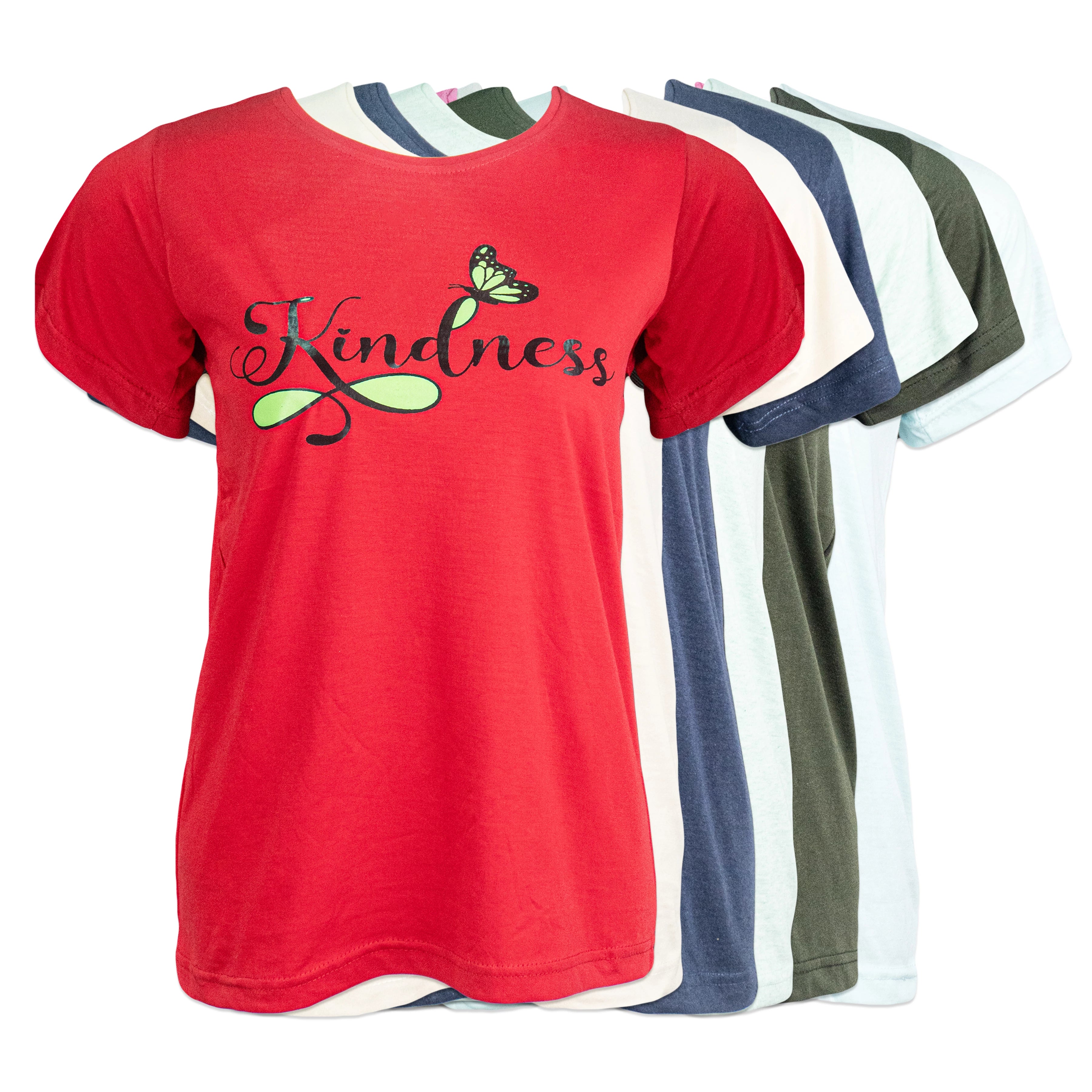 Ladies' Jersey Cotton T-Shirts. Pack of 3