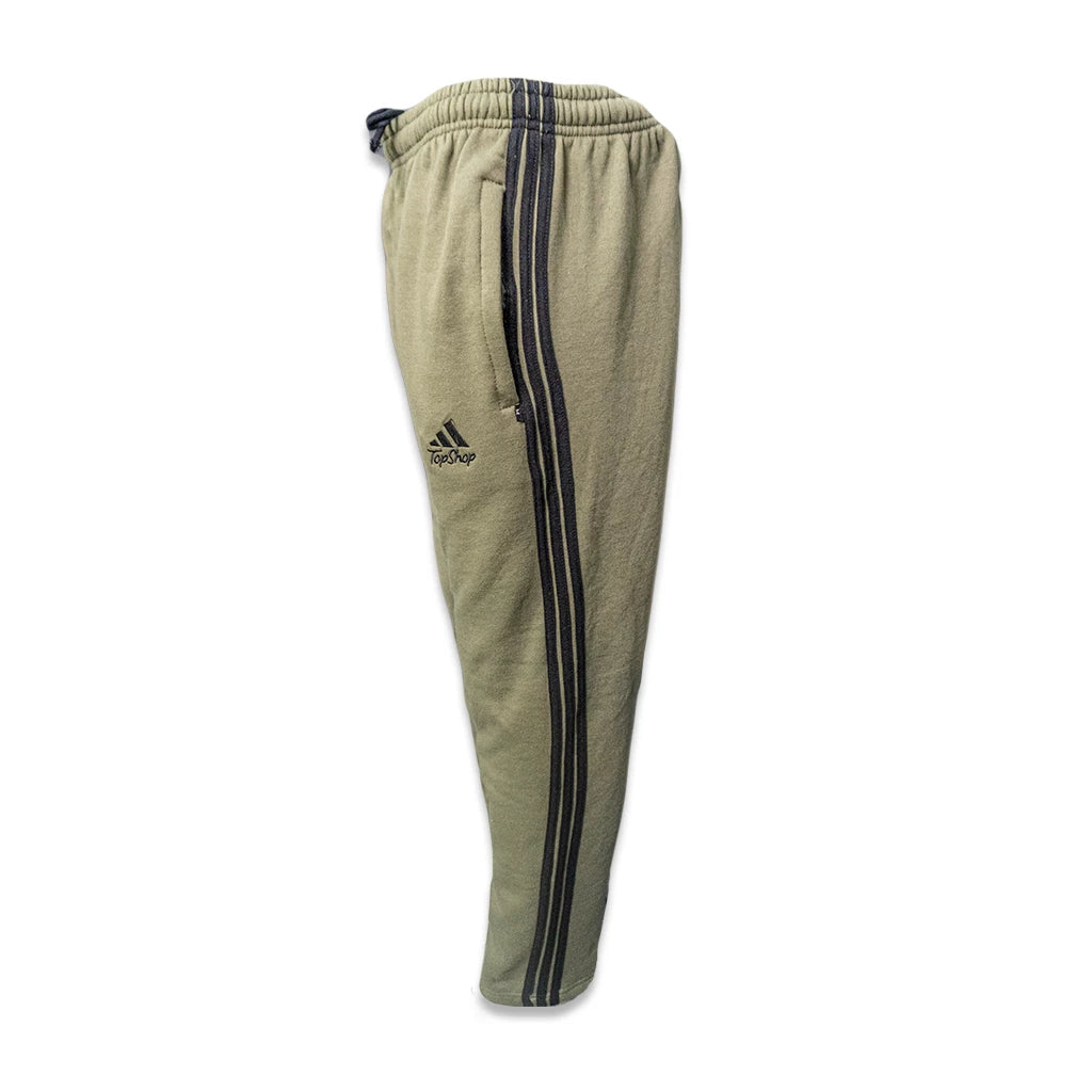 Jersey Fleece Trouser with Rib Stripe Design