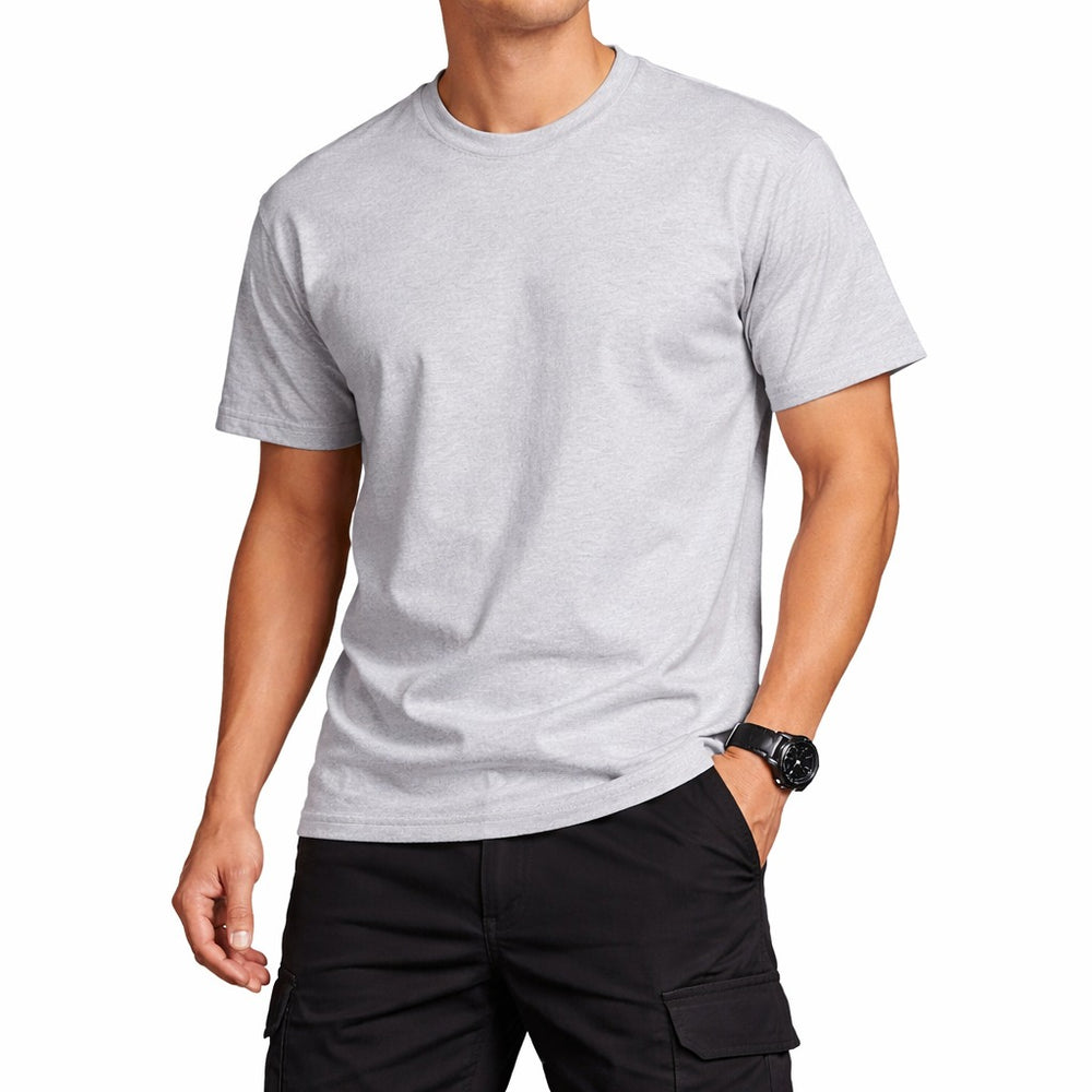 Men’s Basic Crew Neck T-Shirt – Premium Cotton Plain Tee
