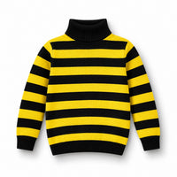 Men’s Round Neck Striped Sweater – Warm Knit Winter Pullover