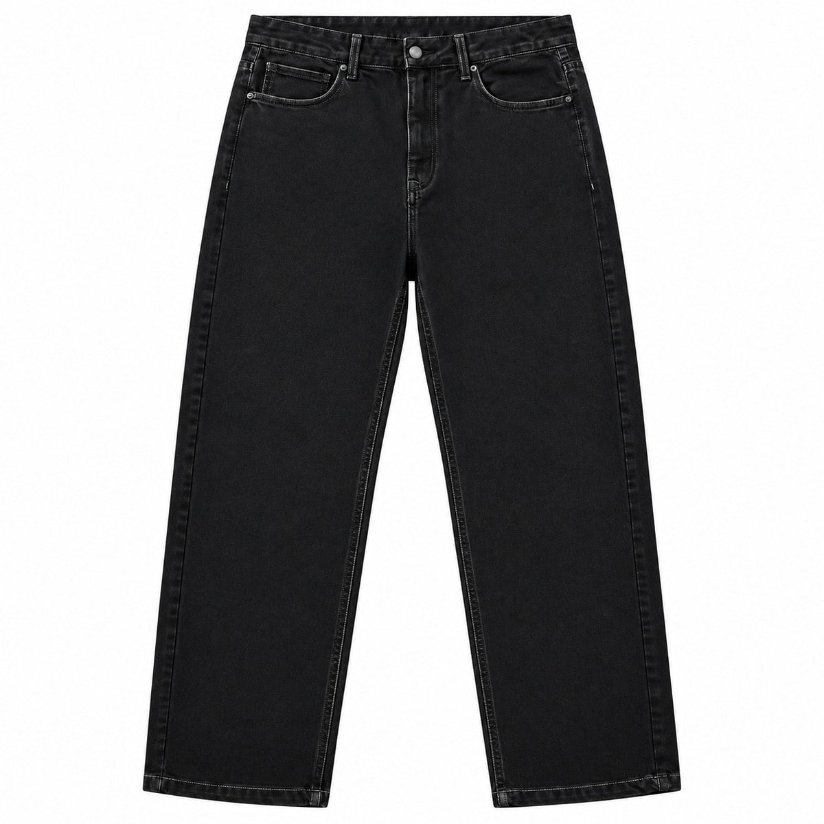 Unisex Baggy Jeans – Black