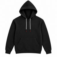 Unisex Kangaroo Pocket Hooded Sweatshirt Black
