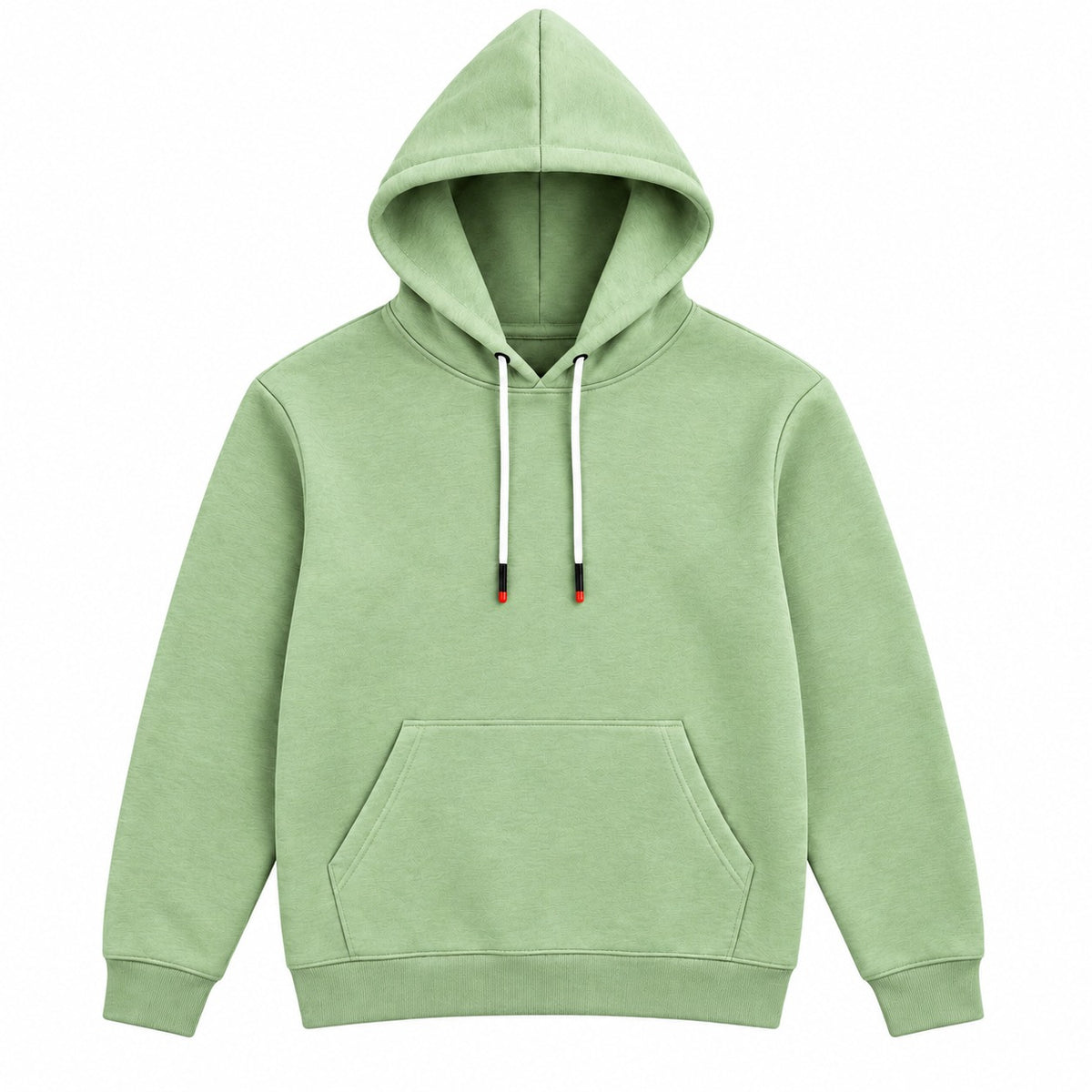 Unisex Kangaroo Pocket Hooded Sweatshirt Green