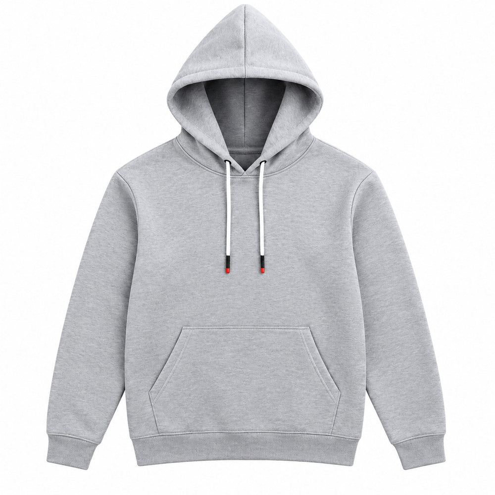 Unisex Kangaroo Pocket Hooded Sweatshirt Gray