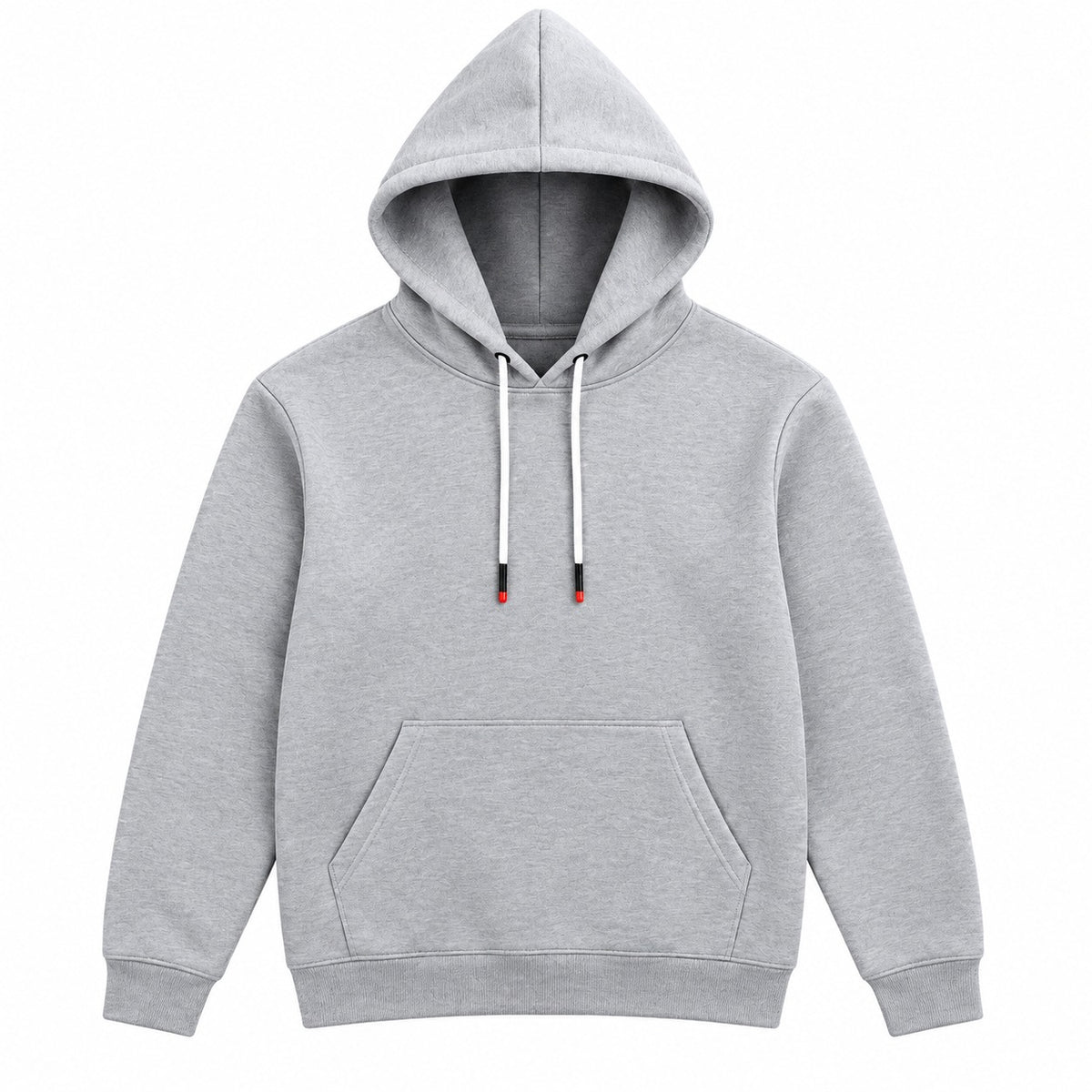 Unisex Kangaroo Pocket Hooded Sweatshirt Gray