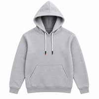 Unisex Kangaroo Pocket Hooded Sweatshirt Gray