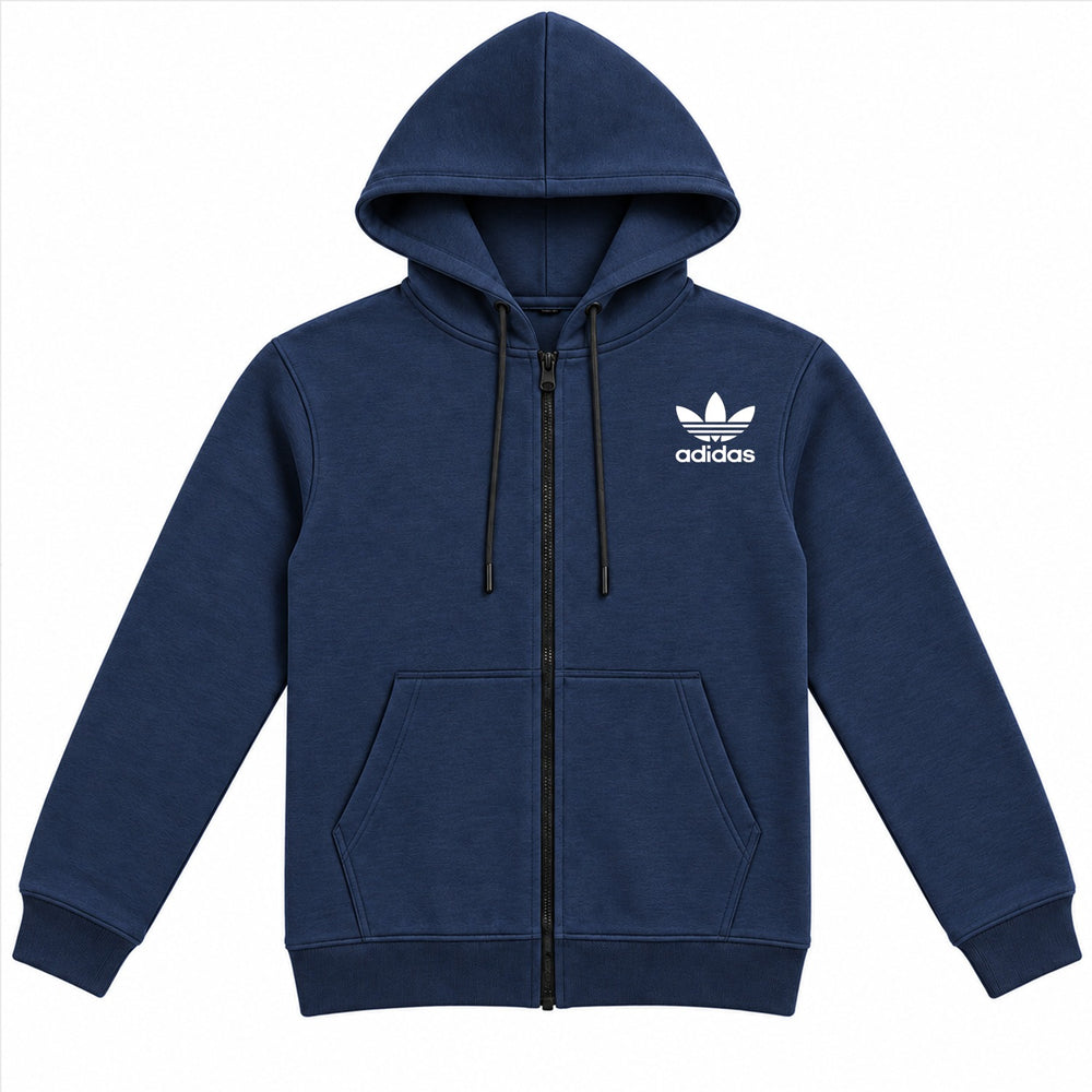 Men’s Zip-Up Hooded Sweatshirts  – Navy