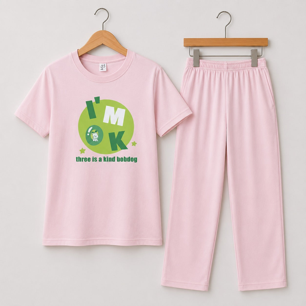 Women’s Premium Cotton Tracksuit Set – Soft & Comfortable Ladies Casual Wear for Summer Pink