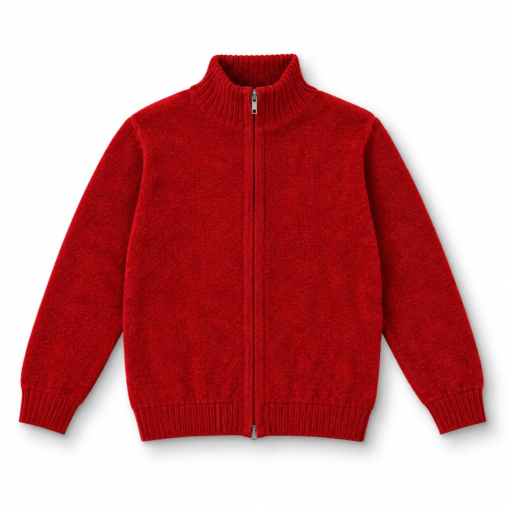 Men’s Round Neck Striped Sweater – Warm Knit Winter Pullover
