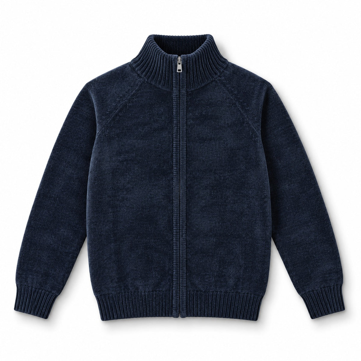 Men’s Round Neck Striped Sweater – Warm Knit Winter Pullover