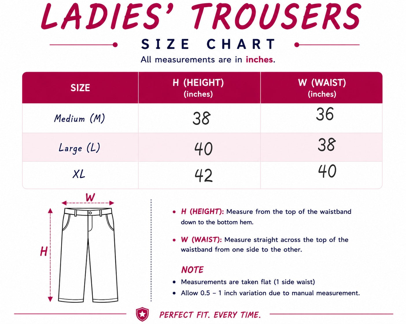 Women cotton trousers