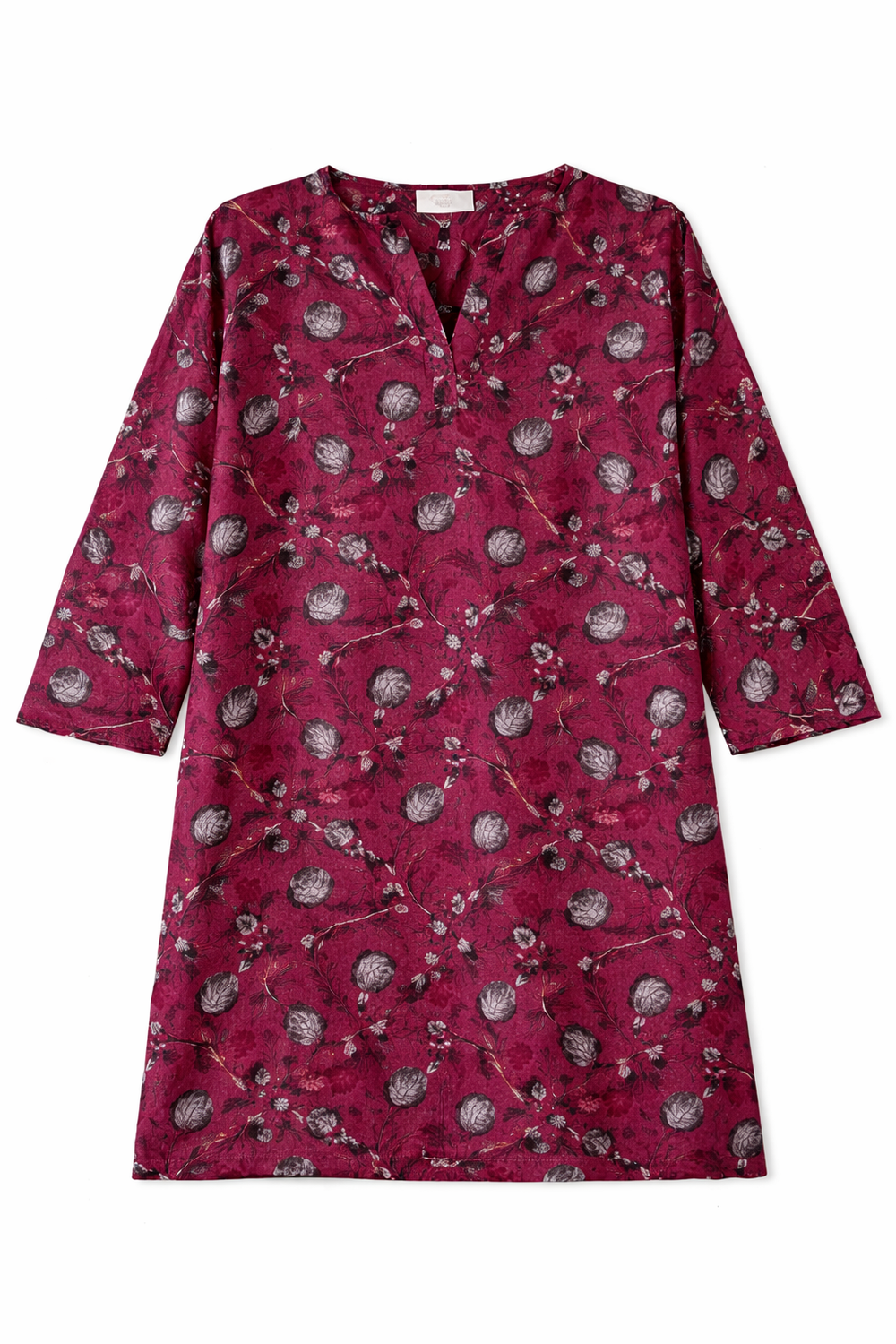 Women Printed Casual Tunic Top – Soft Floral & Pattern Design