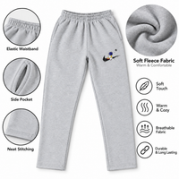 Premium Fleece Branded Trousers for Men Soft, Warm & Comfortable Gray