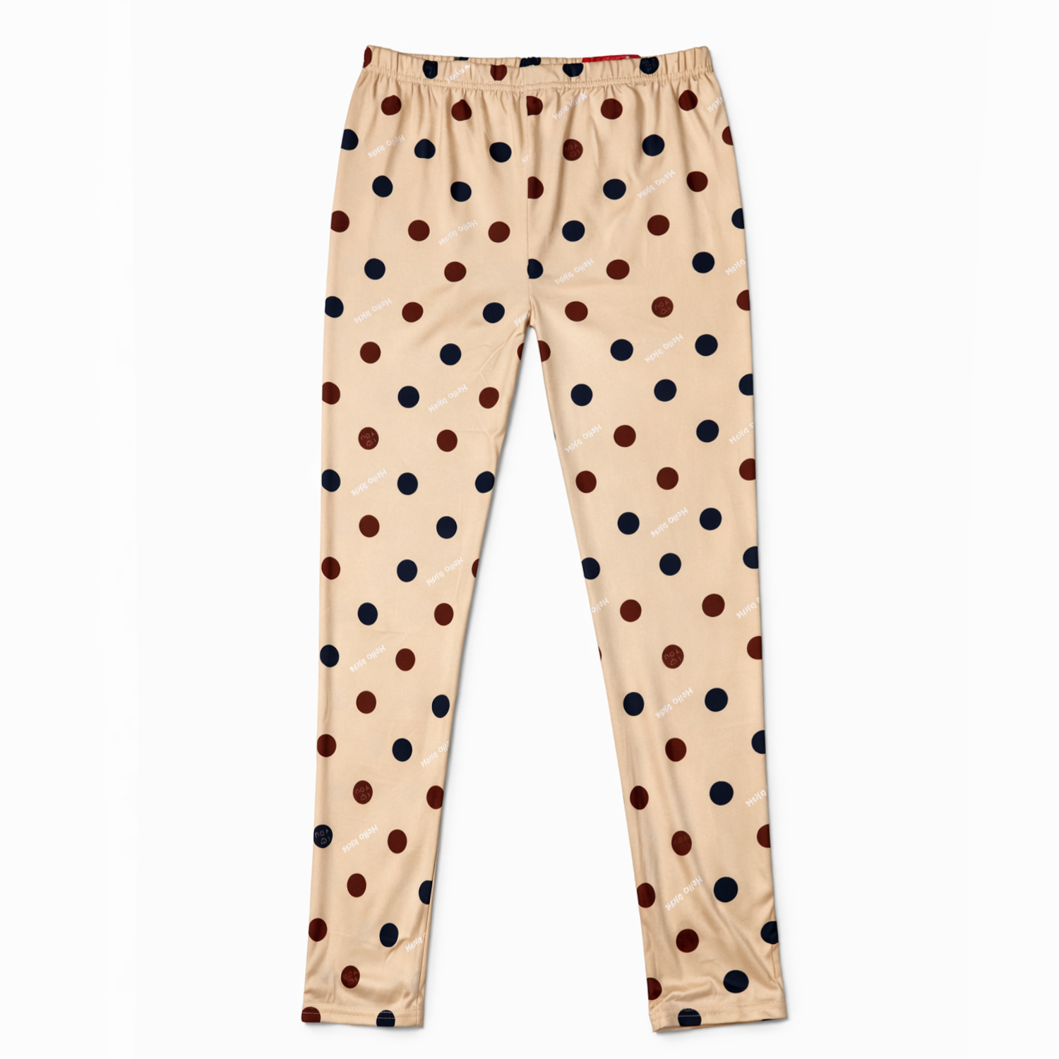 Girls Polka Dot Cotton Leggings – Soft Stretch Printed Tights
