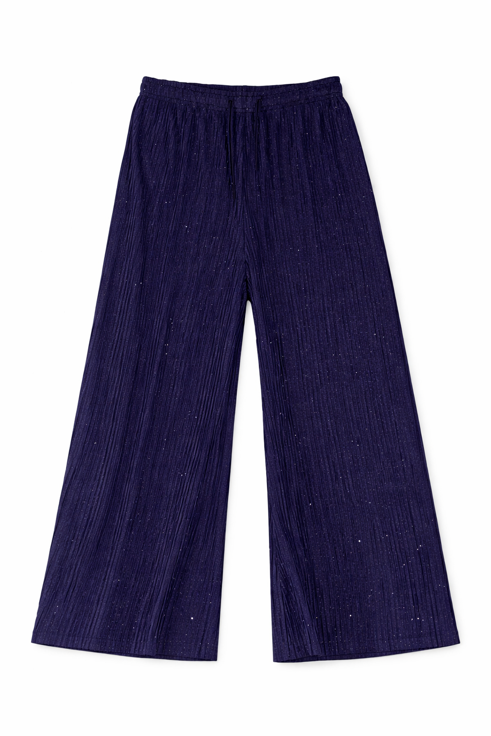 Women Ribbed Wide Leg Pants – Soft Stretch Casual Trousers