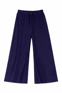 Women Ribbed Wide Leg Pants – Soft Stretch Casual Trousers